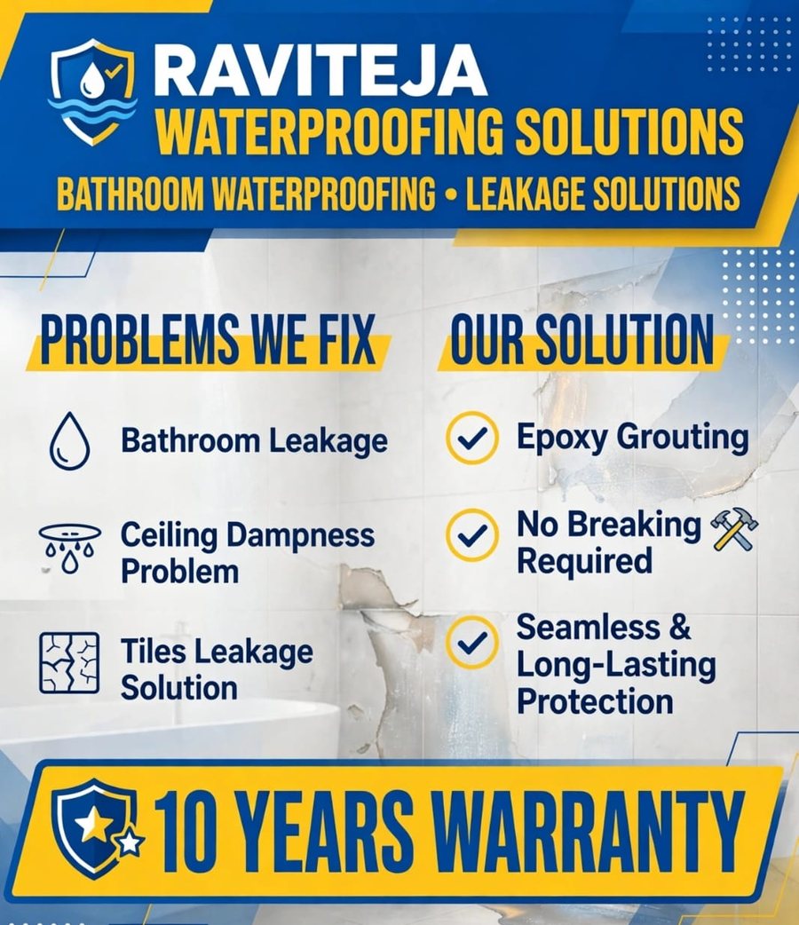 Bathroom waterproofing service sheet