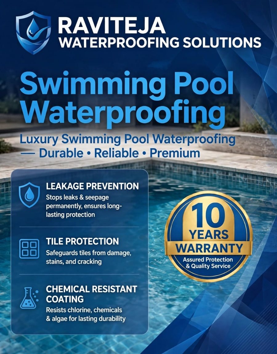 Swimming pool waterproofing service sheet